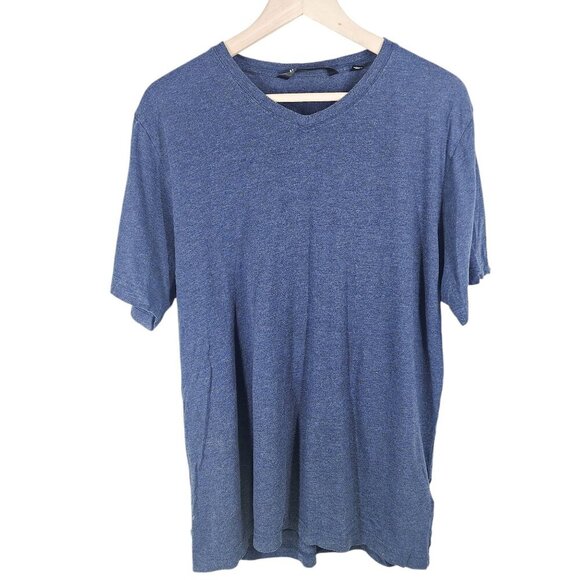 Travis Mathew Blue V-Neck T-Shirt Modal/Cotton Blend Mens‎ Size L - Picture 1 of 5